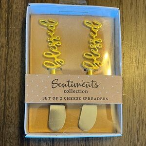 NWT Sentiments “Blessed” Cheese Spreaders